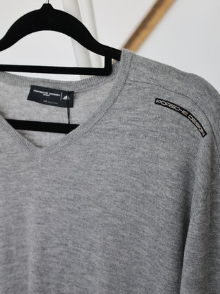 Porsche Design x Adidas grey men’s sweatshirt with minimalist design