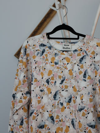 Acne Studios men’s terrazzo print floral sweatshirt