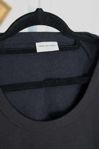 Dries Van Noten black men’s top with buckle detailing at the back