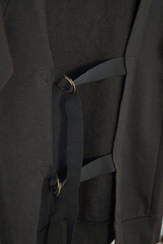 Dries Van Noten black men’s top with buckle detailing at the back