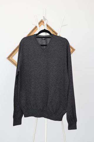 Neil Barrett black slim fit long sleeve men’s sweatshirt