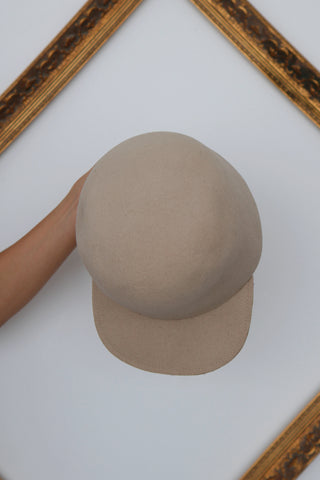 Kenzo Paris beige velvet cap in velvet fabric size small