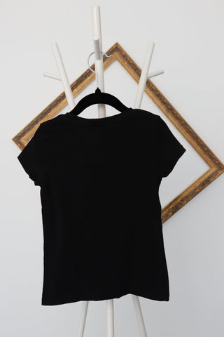 Karl Lagerfeld Kids black Choupette “In Love Cats” graphic T-shirt, size 5 years