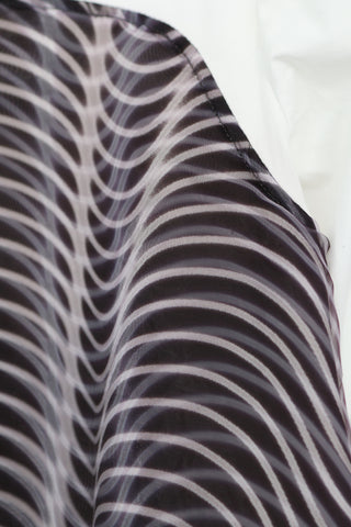 Kenzo Kids  girls white holographic mini party dress, size 8 years