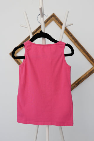 Gucci Kids pink cotton T-shirt with embroidered teddy bear logo, size 5 years.