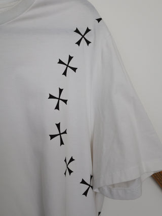 Neil Barrett Cross Graphic T-Shirt – White | Size L
