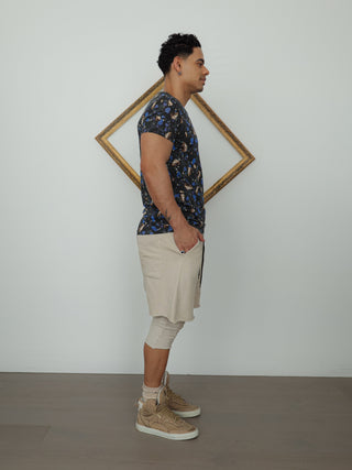 Acne Studios Terrazzo Print T-Shirt – Black | Size L