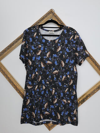 Acne Studios Terrazzo Print T-Shirt – Black | Size L