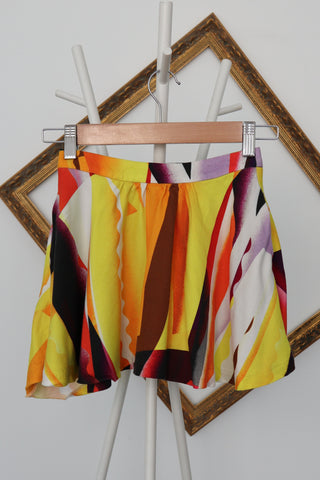 Kenzo Kids Spray Collage Print Stretch Mini Skirt – 6 Years