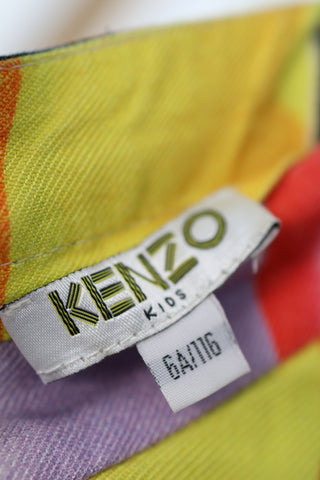 Kenzo Kids multicoloured spray collage stretch mini skirt, size 6 years.