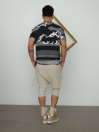 Neil Barrett Camouflage T-Shirt – Black | Size L