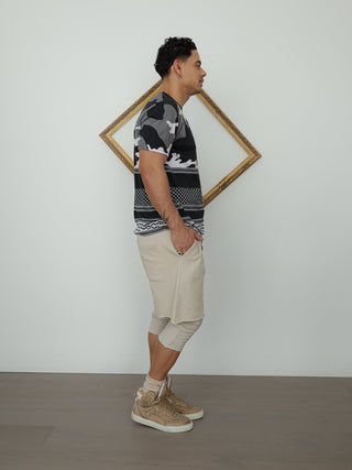 Neil Barrett Camouflage T-Shirt – Black | Size L