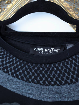 Neil Barrett Neoprene Camouflage Tee – Black | Size L