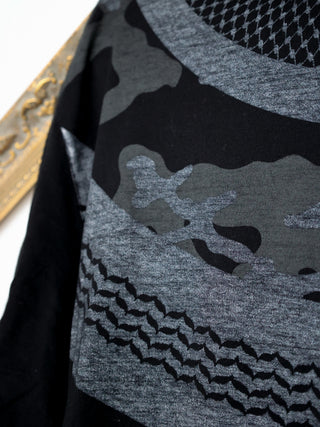 Neil Barrett Neoprene Camouflage Tee – Black | Size L