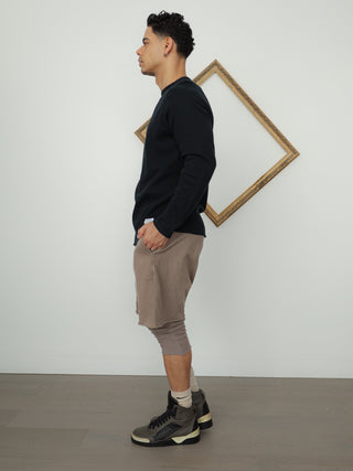  Norse Projects Tyr Raglan Crew Sweatshirt – Black | Size L
