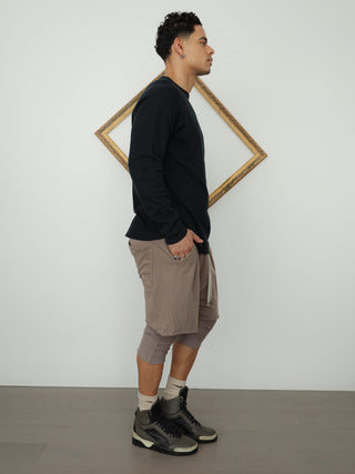  Norse Projects Tyr Raglan Crew Sweatshirt – Black | Size L