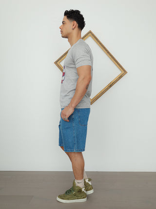  Maison Mihara Yasuhiro Graphic V-Neck Tee – Grey | L