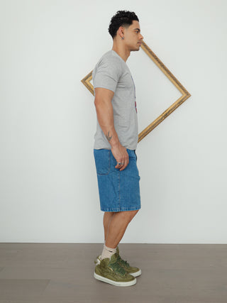 Maison Mihara Yasuhiro Graphic V-Neck Tee – Grey | L