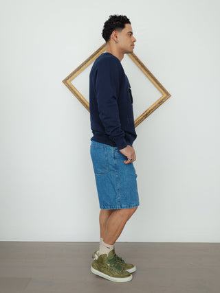  Acne Studios College Crewneck Sweatshirt – Navy | Size L