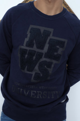 Acne Studios College Crewneck Sweatshirt – Navy | Size L