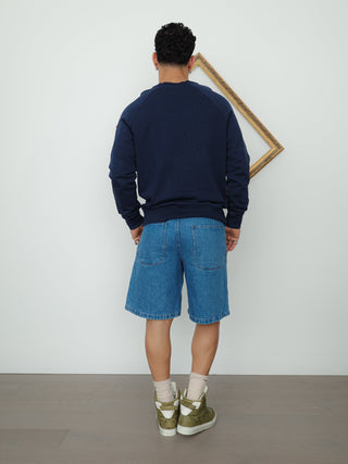 Acne Studios College Crewneck Sweatshirt – Navy | Size L