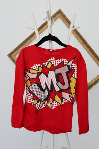 Little Marc Jacobs red long sleeve kids T-shirt, size 5 years.