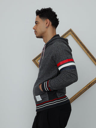  Thom Browne New York Striped Zip-Up Hoodie – Size 3