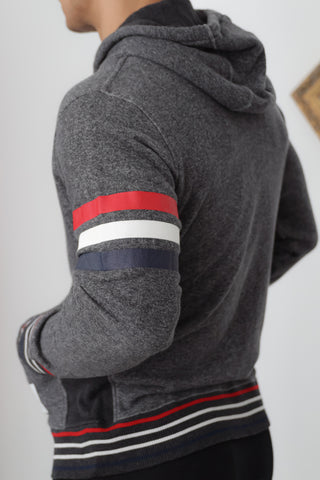 Thom Browne New York Striped Zip-Up Hoodie – Size 3