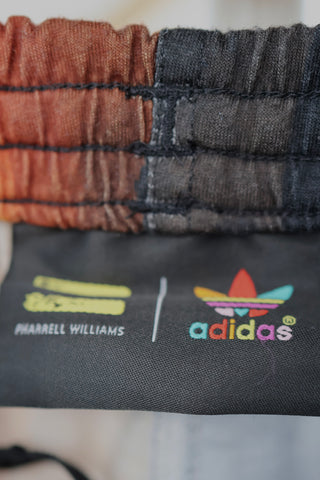 Adidas Originals x Pharrell Williams brown unisex kids summer shorts, size 3–4 years.