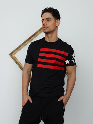 Givenchy Stars & Stripes Print T-Shirt – L