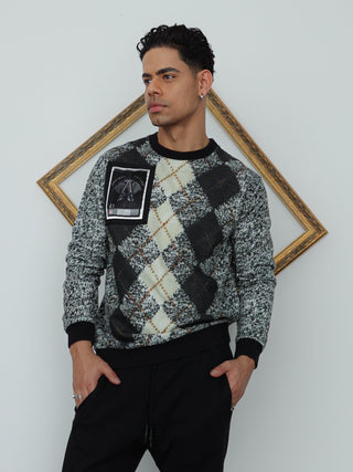 Givenchy Animal Satano Argyle Sweatshirt – Size L