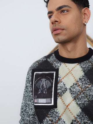 Givenchy Animal Satano Argyle Sweatshirt – Size L