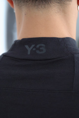  Y-3 Short Sleeve Mock Neck Top – Size L