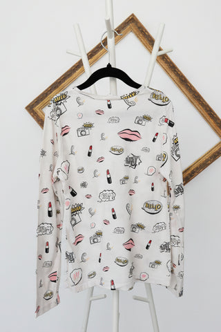 Marc Jacobs kids white cotton long sleeve shirt size 10 years.