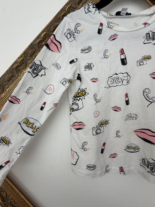 Marc Jacobs kids white cotton long sleeve shirt size 5 years.