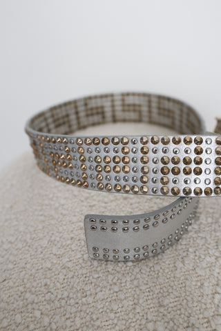 Versace for H&amp;M Studded Greca Leather Belt - XS