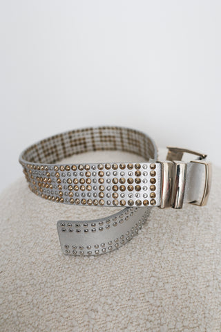 Versace for H&amp;M Studded Greca Leather Belt - XS