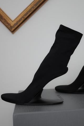 Balenciaga Stage 100MM Stretch-Knit Booties - 8