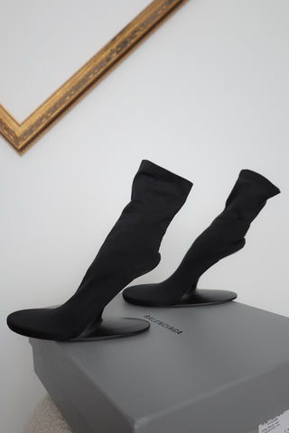 Balenciaga Stage 100MM Stretch-Knit Booties - 8