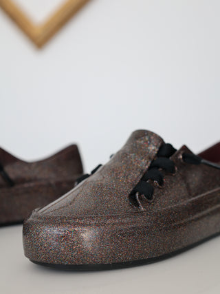 Melissa Ulitsa Mel Dreamed glitter vegan plastic shoes size 32 EU.