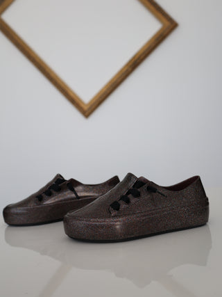 Melissa Ulitsa Mel Dreamed glitter vegan plastic shoes size 32 EU.