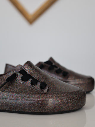 Melissa Ulitsa Mel Dreamed glitter vegan plastic shoes size 32 EU.