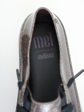 Melissa Ulitsa Mel Dreamed glitter vegan plastic shoes size 32 EU.