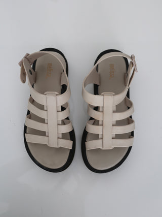 Melissa Flox III beige strappy sandals size 35/36 EU.