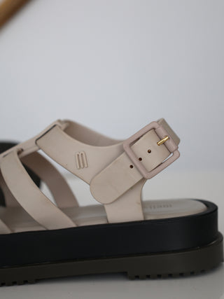 Melissa Flox III beige strappy sandals size 35/36 EU.