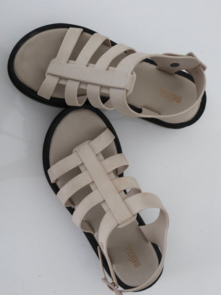 Melissa Flox III beige strappy sandals size 35/36 EU.