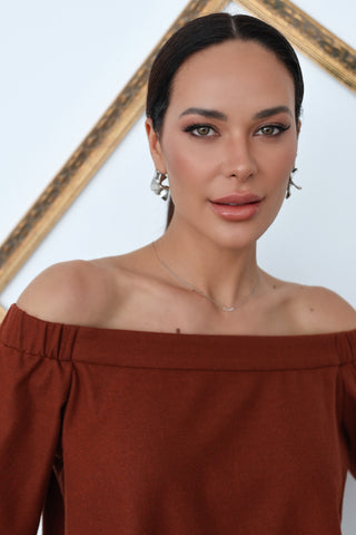 Tibi Bateau Three-Quarter Sleeve Blouse – Size US 4