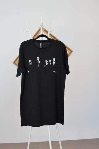 Fiction Apparel BLVRD Boys black cotton T-shirt with white graphic print