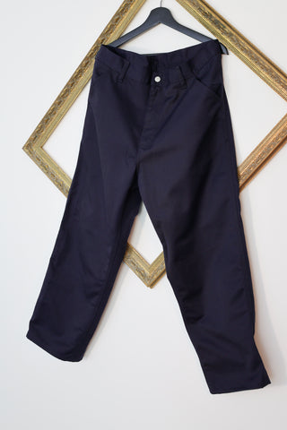 Carhartt WIP navy blue Single Knee work pants for men
