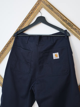 Carhartt WIP navy blue Single Knee work pants for men